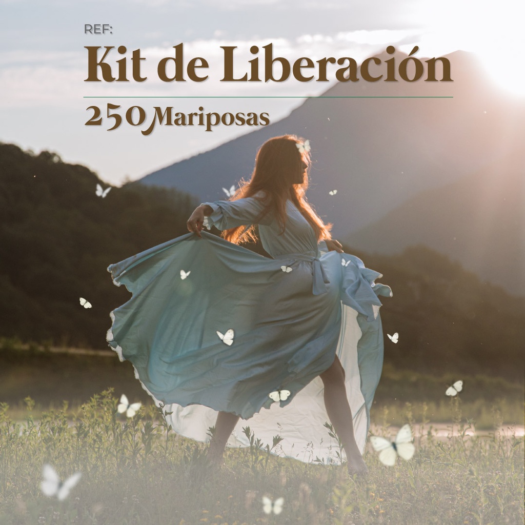 Kit de Liberación 250 Mariposas