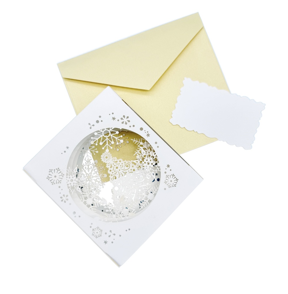 Tarjeta Navidad Blanca